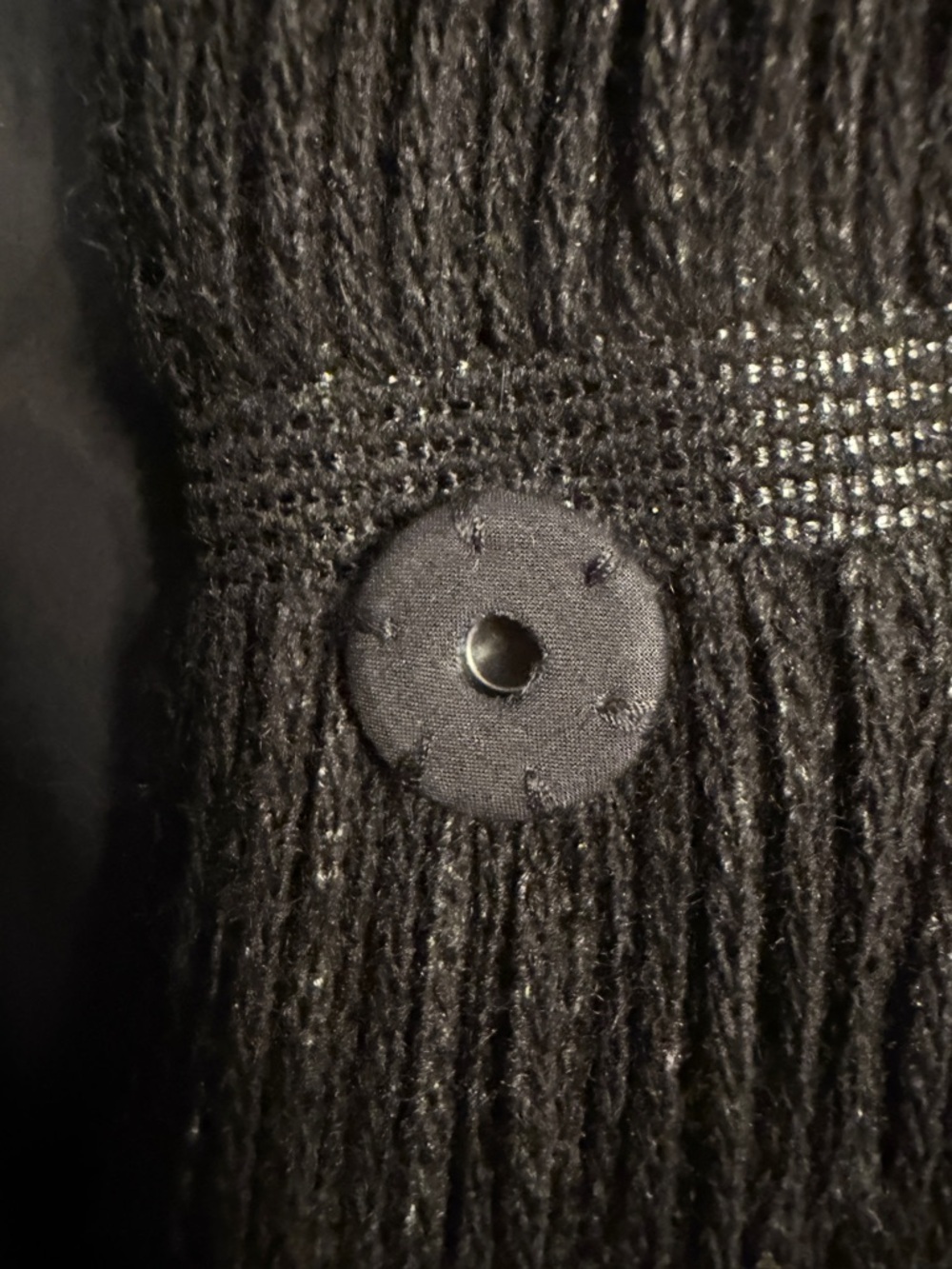 Vera Wang black metallic yarn coat. See measurements - Picture 8 of 13